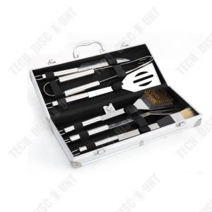 Ustensiles de barbecue - TD® - Kit barbecue 5 pièces - Mallette en bois - Facile à transporter - Haute qualité