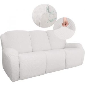Canapé Relax Sofa Housse 3 Place Fauteuil Relax Housse De Canapé Les Chats Et Les Chiens Enfant Protège Canapé Housse-blanc