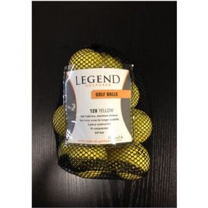 Balles de Golf couleur jaune en filet la Dz