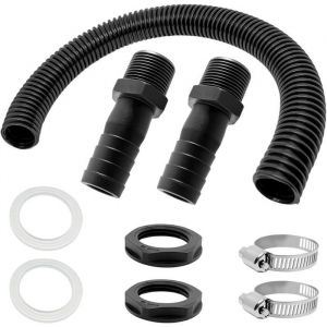 Trop Plein Cuve2 Pcs Trop Plein Cuve Eau 1000LRaccord Recuperateur d Eau de PluieKit de Jumelage Cuve mit Joints
