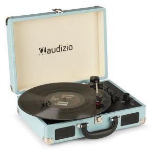 Platine Vinyle - AUDIZIO - RP114BL - Rétro - Haut-Parleurs Intégrés - Numérisation USB