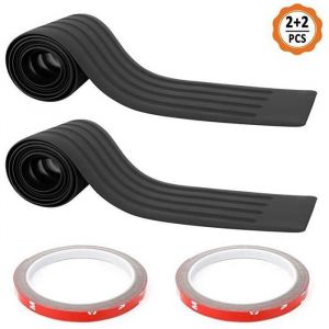 Protecteur de Pare-Chocs Arrire 2 Pcs Rubans Seuil de Porte Voiture en Caoutchouc Baguette de Protection Arrire m FILM POUR VITRAGE