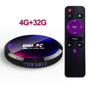 Android TV box H96 Smart TV BOX wifi 8k Bo&icirc;te TV 4g + 32go TV Bo&icirc;te multim&eacute;dia android 13.0