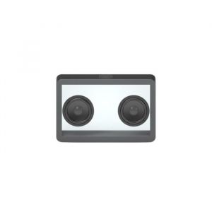 Enceinte Halterrego transparente  RMS 2*5W Version BT 5.3 Batterie de 1000mAh  contour noir