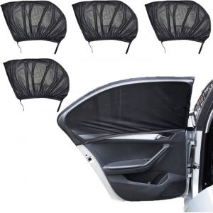 4Pcs Pare Soleil pour Vitre de Voiture Protege Soleil Voiture Arrière Pare-Soleil Voiture Bébé Voiture Fenêtre Latérale Arrière