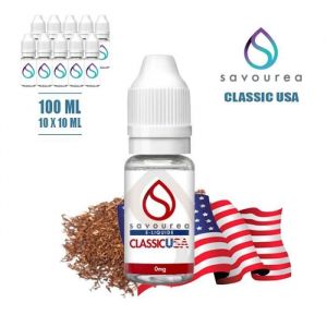E-liquide SAVOUREA 100ML saveur TABAC CLASSIC USA avec 12MG de nicotine (10x10ML) - (e-liquide id : PRD977)