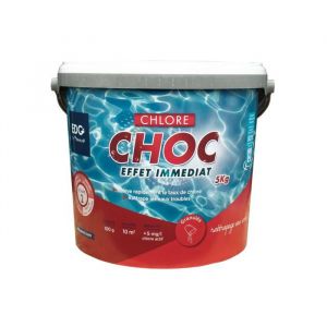Chlore Choc Piscine - EDG - Granulés - Seau 5 kg - Spécial Rattrapage Eau Verte