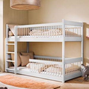Lit superposé pour enfant - Transformable en 2 lits simples - Taille de couchage 80x180 cm -  Autres tailles 90x190 / 90x200 -