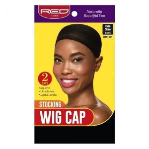 Stocking Wig Cap Black(Noir) 2 Caps HWC01 Red By Kiss