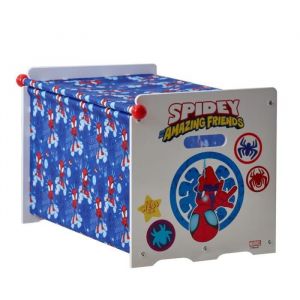 Marvel Spiderman Coffre de Rangement en Bois et Tissu