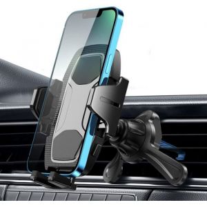 Support Téléphone Voiture Grille Aération Rotation 360° Compatible Smartphone