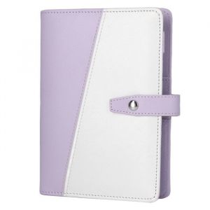 OMABETA classeur de cahier A6 Classeur de Budget A6 Design &agrave; compartiment multifonctionnel classeur Portable bureau Violet