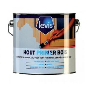 LEVIS - Levis Primer Bois Peinture dImpression Opacifiante Microporeuse - Int&eacute;rieur & Ext&eacute;rieur - Couleur:Blanc Conditionnement:2.