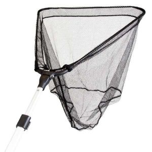 Épuisette Télescopique - X2 - 50x50x220cm - Pliable - Extensible jusquà 220cm - Pour Pêche au Blanc