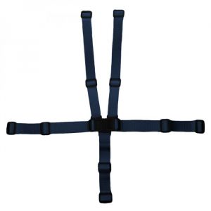 Harnais de s&eacute;curit&eacute; 5 points pour chaise haute enfant - Gamme Ptit - Bleu - Monsieur B&eacute;b&eacute;
