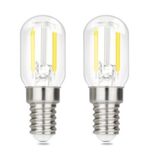 Homefire Ampoules LED Ampoules LED E14 ampoules vintage T22 2W E14 2 pi&egrave;ces blanc froid 6000K