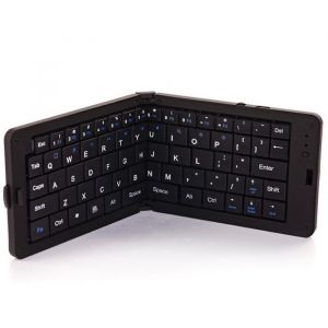 Clavier Bluetooth pliable Samsers - Clavier sans fil portable avec support clavier pliable ultra-mince rechargeable