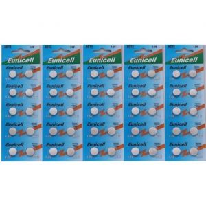 50 PILES EUNICELL AG13 LR44 1.5V Batteries LR 44 A76 357