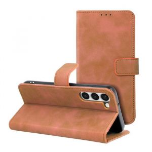 Etui Portefeuille a Rabat Couleur Marron Pour Samsung Galaxy S23 Plus 5G Little Boutik&copy;