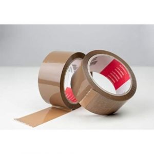 Lot de 6 Rouleaux Adhésif Scotch Emballage Carton Déménagement Marron Résistant Robuste Colis Solide