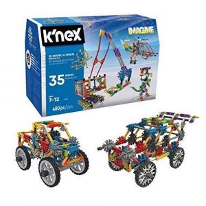 Kit de construction KNEX Imagine 35 mod&egrave;les - KNEX - 440 pi&egrave;ces - Multicolore - Rouge - 7 ans et plus