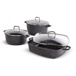 Lamart LT1287 CAST Batterie de cuisine 6 pcs noir