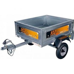 B&acirc;che pour remorque Erd&eacute; mod&egrave;le Classic 102 - Dimensions b&acirc;che : 111cm x 91cm x 12cm - Coloris Gris