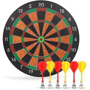 Set de jeu de fl&eacute;chettes magn&eacute;tique Set de jeu de fl&eacute;chettes facile &agrave; suspendre pour les enfants pour adultes Accessoires de jeu