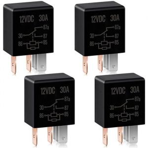 5 Broches 12V 30A Relais Automobile Relais DMarreur Relais Voiture Relais Robuste pour Accessoires de Moteur de Voiture 4 PZCC