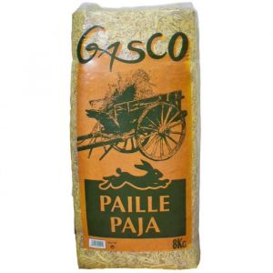 Paille - GASCO - 8kg - Végétale - Pour Poules - Animalerie en ligne