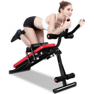 BIGZZIA Banc de Musculation Multifonction Abdominaux Appareil de Fitness Sport Pliable