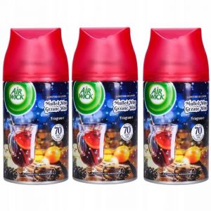 D&Eacute;SODORISANT AIR WICK FRESHMATIC AU PARFUM RECHARGE MULLED WINE / VIN CHAUD 250 ML - 3 PI&Egrave;CES