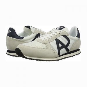 Baskets Armani Jeans Homme Blanc