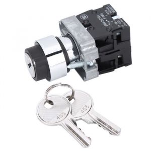 Interrupteur à clé à 2 positions - ZB2-BE101 - Cuivre - 3A - Auto-réinitialisation - Compact