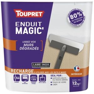 Recharge Enduit Magic Mur  TOUPRET Pate Allégée 12Kg - MAGG12