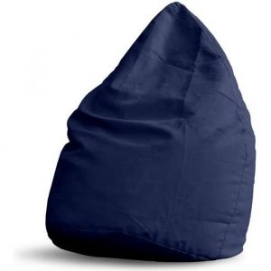 LUMALAND Luxury XL PLUS Pouf Beanbag styl&eacute; - 220L - Bleu