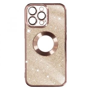Coque iPhone 14 Pro Max - Protecam - Paillette Rose - Silicone Gel - Souple - Chromé