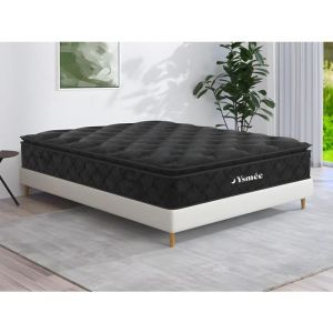 Matelas ressorts ensachés - DREAMEA PLAY - BLACK DREAM - Très ferme - Hypoallergénique - 180x200cm