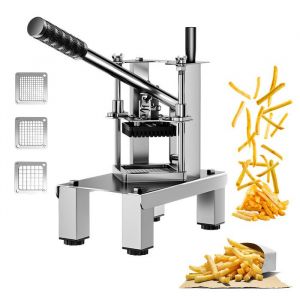 Coupe-Frites Professionnel Coupe - Coupe-frites - 3 Lames Inox - Base antid&eacute;rapante - &Eacute;conomisez des efforts-Coupe-Frites