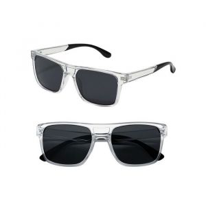Lunettes de Soleil Homme Rectangle Double Pont Transparente Marque Sebastien Loeb Racing Protection Indice 3 Moderne et Confort