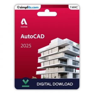 Autodesk AutoCAD 2025 (Mac) - Activation Perpétuelle - À télécharger - 1 Mac - Non compatible Windows