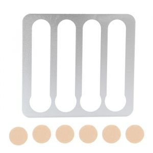 Porte-capsules de caf&eacute; mural &eacute;tag&egrave;re de rangement pour capsules Nespresso 26 x 22 cm argent