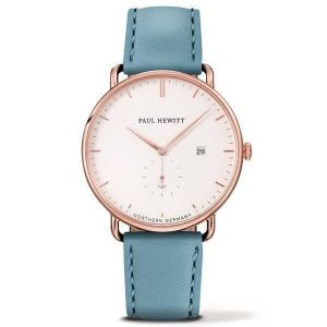 Montre Homme Paul Hewitt PH-TGA-R-W-23M - Quartz - Cuir Bleu - Ø 42 mm