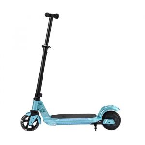 Trottinette électrique SIMATE S1 Bleu Moteur 110W Batterie lithium 24v2.5Ah Autonomie 8KM Vitesse 12KM/H Idéal pour les enfants