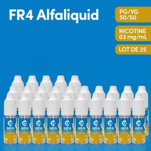 E-LIQUIDE FR4 ALFALIQUID 3mg  nicotine - PG/VG 50/50 PACK 25