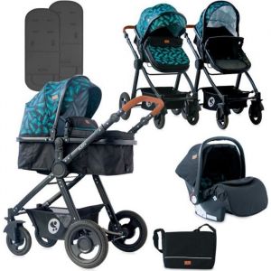Poussette combinée trio 3  en 1 avec siège auto ALEXA SET  Lorelli noir