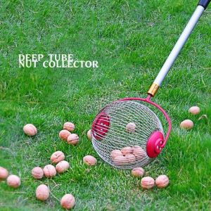 Mxzzand Collecteur de noix Ramasse-noix Collecteur de fruits rétractable Jardin Récolteuse de noix Récolteuse de jardin detachee