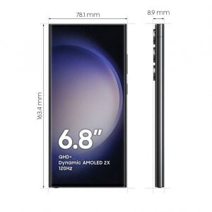 Samsung S918 Galaxy S23 Ultra 5G 256GB 8GB RAM Dual-SIM Phantom Black