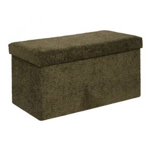 Eazy Living Pouf + Bo&icirc;te de Rangement Eden Vert