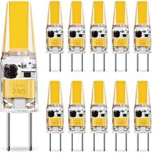 NetBoat Ampoule LED G4 3W &Eacute;conomie d&eacute;nergie &Eacute;quivalent 25W Lampe Halog&egrave;ne/AC/DC 12V 300LM Blanc Chaud 3000K Lot de 10